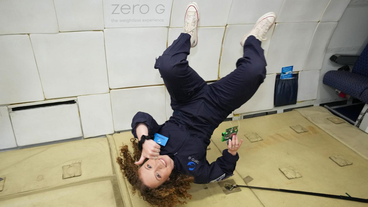 Shannen Prindle on Zero-G flight